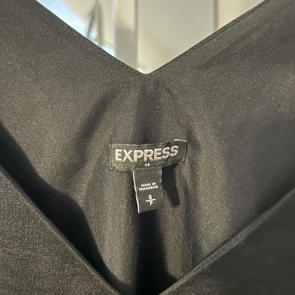 Express Satin V-Neck Downtown Cami - Black - Size Small - Picture 5 of 5